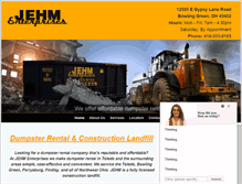 Tablet Screenshot of jehmdisposal.com